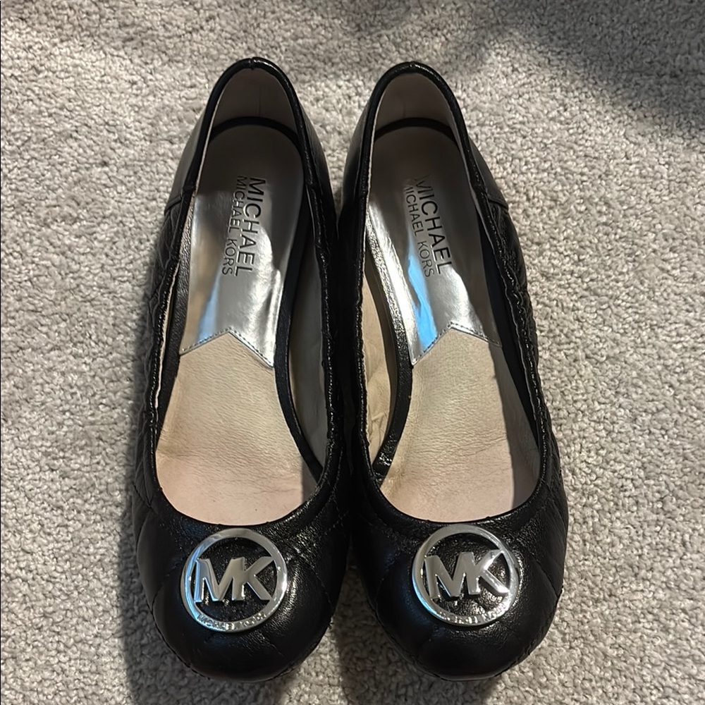 Michael Kors Black Ballet Flats